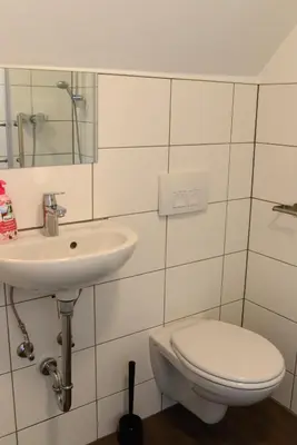 Ein Badezimmer in der Unterkunft Pforzheim Ferienhaus