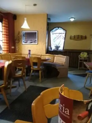 Ein Sitzbereich in der Unterkunft Villa Croatia & Restaurant Adria