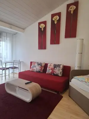 Ein Sitzbereich in der Unterkunft Exclusive Apartments
