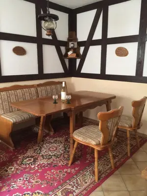 Ein Sitzbereich in der Unterkunft Weingut & Gästehaus Nagel
