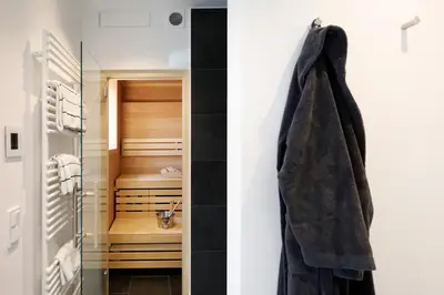 Ein Etagenbett oder Etagenbetten in einem Zimmer der Unterkunft Maximilians Domizil Edenkoben