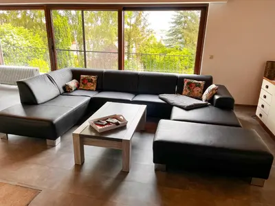 Ein Sitzbereich in der Unterkunft Landhaus Stetten