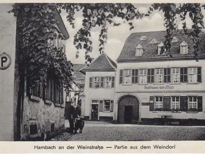 Das Gebäude in dem sich die Ferienwohnung befindet