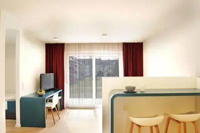 Ein Sitzbereich in der Unterkunft SEEGER Living Premium West
