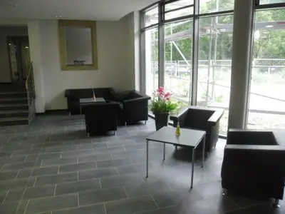 Ein Sitzbereich in der Unterkunft DJH Jugendherberge Mannheim International