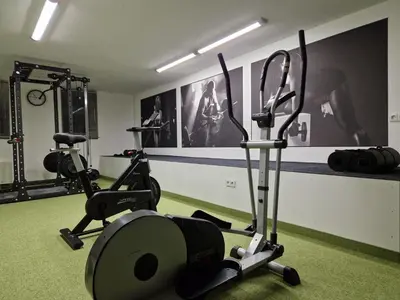 Das Fitnesscenter und/oder die Fitnesseinrichtungen in der Unterkunft A&M Apartment Ahorn/Hohenstadt