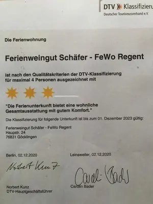 Grundriss der Unterkunft Ferienweingut- Schäfer