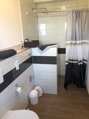 Ein Badezimmer in der Unterkunft Ferienwohnung Janson