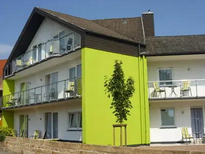 Das Gebäude in dem sich die Pension befindet