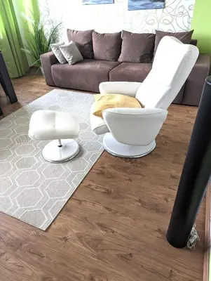 Ein Sitzbereich in der Unterkunft Apartment Mainz-Bretzenheim