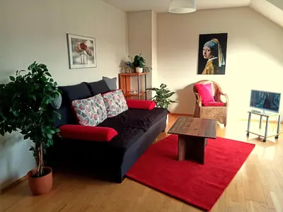 Ein Sitzbereich in der Unterkunft Apartment - nr Hochschule und Klinikum - gerne längerfristig