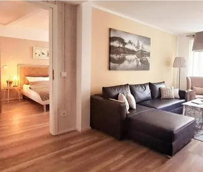 Ein Bett oder Betten in einem Zimmer der Unterkunft Ferienwohnung Rauch
