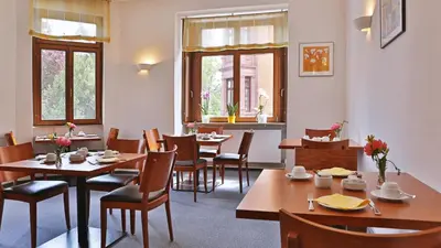 Ein Sitzbereich in der Unterkunft Hotel Restaurant Krokodil