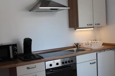 Küche/Küchenzeile in der Unterkunft Inside Apartments Speyer