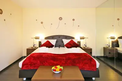 Ein Bett oder Betten in einem Zimmer der Unterkunft Hotel Kick