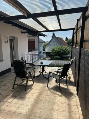 Ein Balkon oder eine Terrasse in der Unterkunft Apartment am Rathaus 3SZ