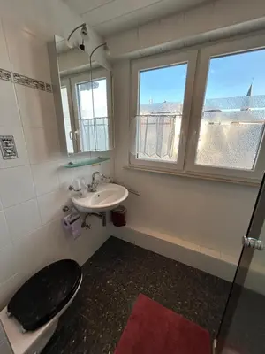 Ein Badezimmer in der Unterkunft Apartment am Rathaus 3SZ