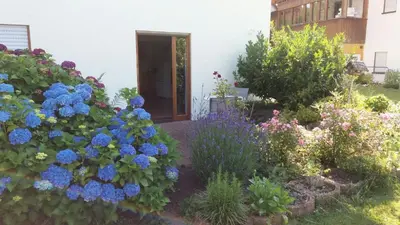 Ein Garten an der Unterkunft Enzkreisspitze Garten