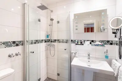 Ein Badezimmer in der Unterkunft Hotel Stadt Heidelberg