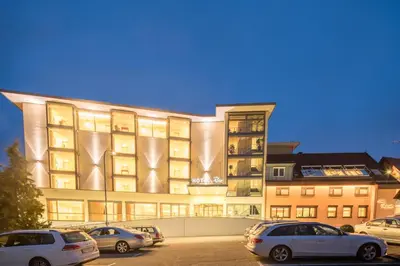 Das Gebäude in dem sich das Hotel befindet