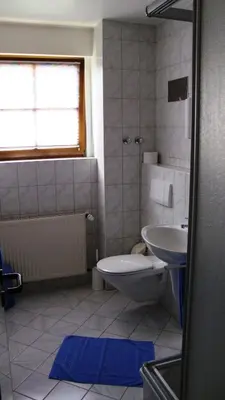 Ein Badezimmer in der Unterkunft Offenthaler Hof