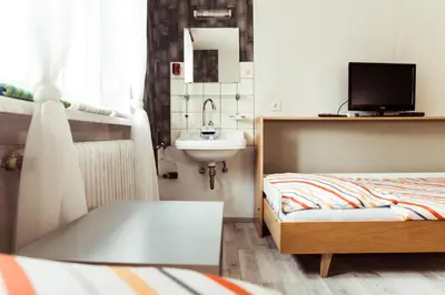 Ein Bett oder Betten in einem Zimmer der Unterkunft Monteurzimmer Linde