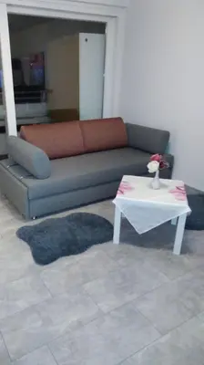 Ein Sitzbereich in der Unterkunft Apartment Kornwestheim