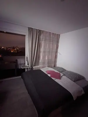Ein Bett oder Betten in einem Zimmer der Unterkunft Apartment Kornwestheim