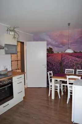 Küche/Küchenzeile in der Unterkunft Ferienwohnung Wörrstadt