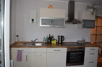 Küche/Küchenzeile in der Unterkunft Ferienwohnung Wörrstadt