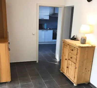 Küche/Küchenzeile in der Unterkunft Ferienwohnung Lauer