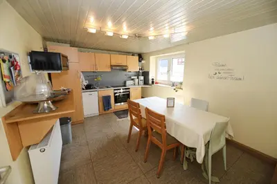 Küche/Küchenzeile in der Unterkunft Gästehaus Villa Wernz