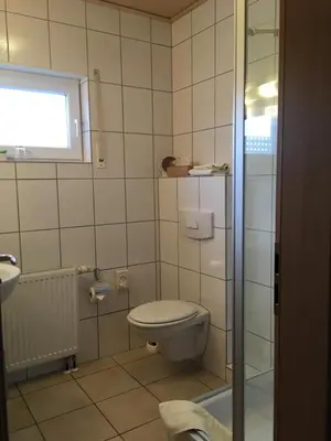 Ein Badezimmer in der Unterkunft Landhaus-Apartments
