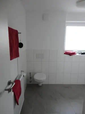 Ein Badezimmer in der Unterkunft Ferienwohnung 4 in den Krautgärten
