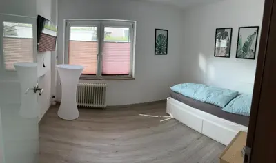 Ein Sitzbereich in der Unterkunft Business HO 03