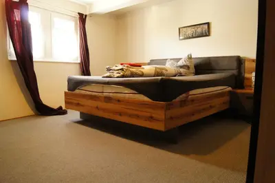 Ein Sitzbereich in der Unterkunft Ferienhaus Gerlach