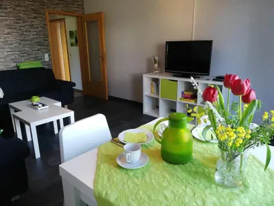 TV/Unterhaltungsangebot in der Unterkunft Annettes Ferienwohnung