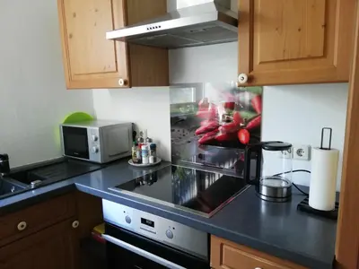 Küche/Küchenzeile in der Unterkunft Annettes Ferienwohnung