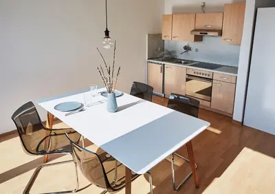 Küche/Küchenzeile in der Unterkunft Stylisches Penthouse in Karlsruhe -Durlach