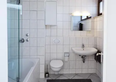 Ein Badezimmer in der Unterkunft Stylisches Penthouse in Karlsruhe -Durlach