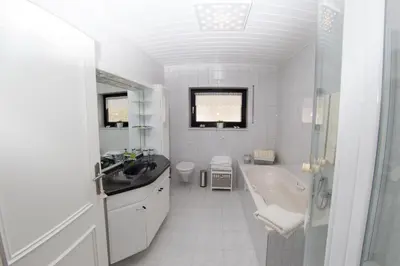 Ein Badezimmer in der Unterkunft Ferienwohnung am Sulzbach