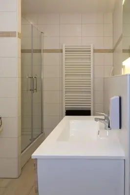 Ein Badezimmer in der Unterkunft Zimmervermietung Dietzenbach