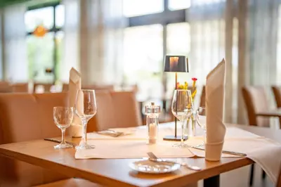 Getränke in der Unterkunft Waldhotel Eisenberg