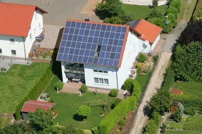 Das Gebäude in dem sich die Ferienwohnung befindet