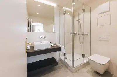 Ein Badezimmer in der Unterkunft Hotel Weisser Bock