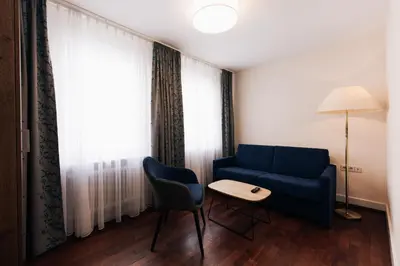 Ein Sitzbereich in der Unterkunft Hotel Weisser Bock