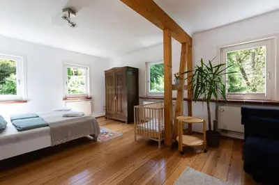 Ein Sitzbereich in der Unterkunft Villa Sophie