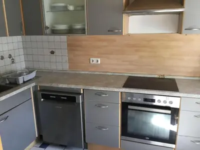 Küche/Küchenzeile in der Unterkunft Ferienwohnung Bayrisch Nizza