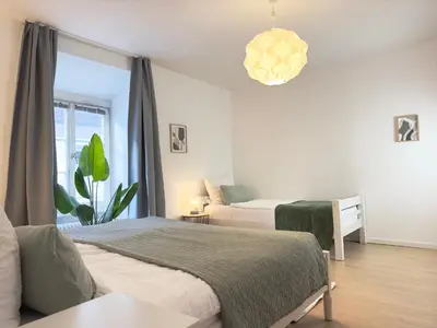 Ein Bett oder Betten in einem Zimmer der Unterkunft Luxury Old Town Suite - XXL Terrasse & XXL Penthouse