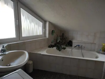 Ein Badezimmer in der Unterkunft Ferienwohnung Gartenblick